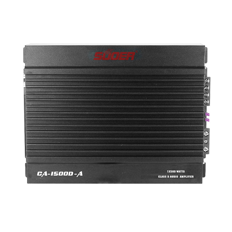 Suoer CA-1500D-A class d amplifier car audio subwoofer monoblock car amplifier